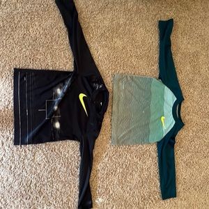 (2) Nike 3T long sleeve shirts